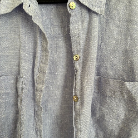 Rachel Zoe Linen Button-Up Shirt - Picture 2 of 4